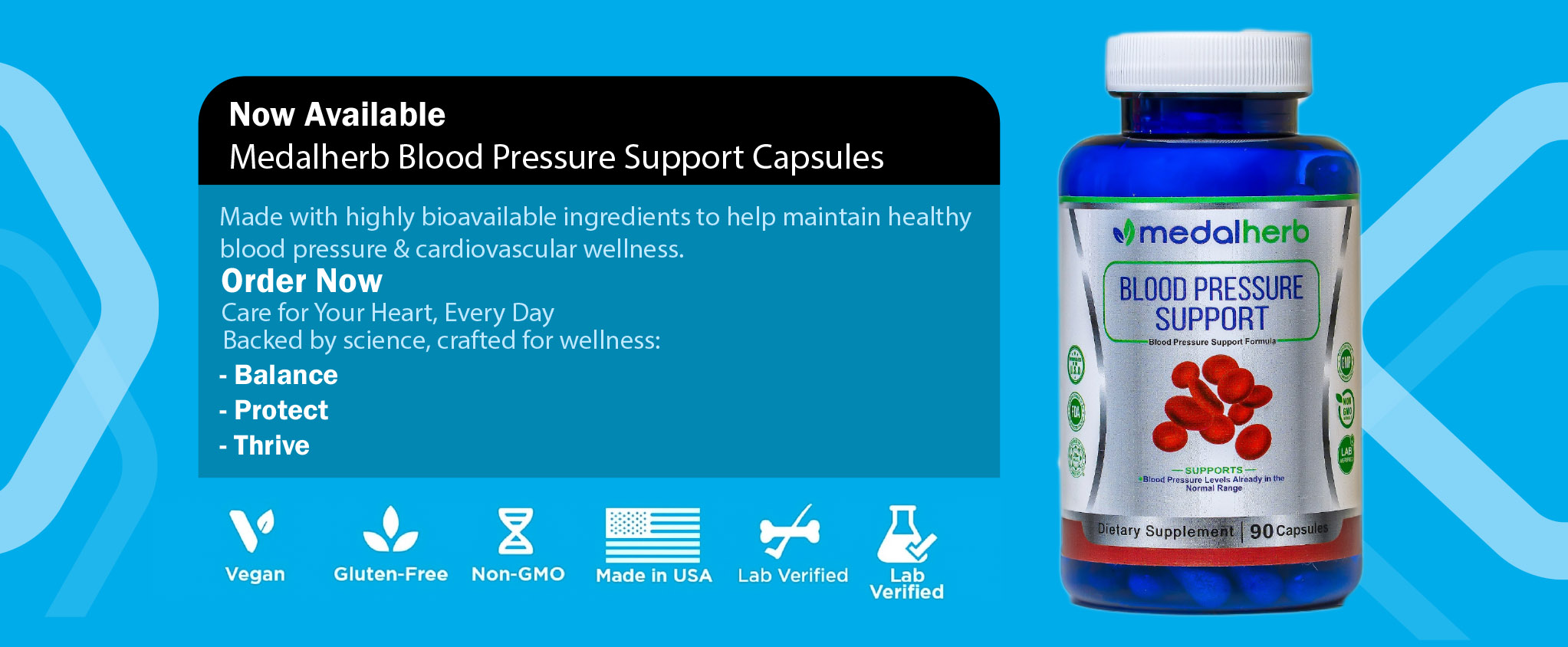 Medalherb Blood Pressure Support Capsules Cover